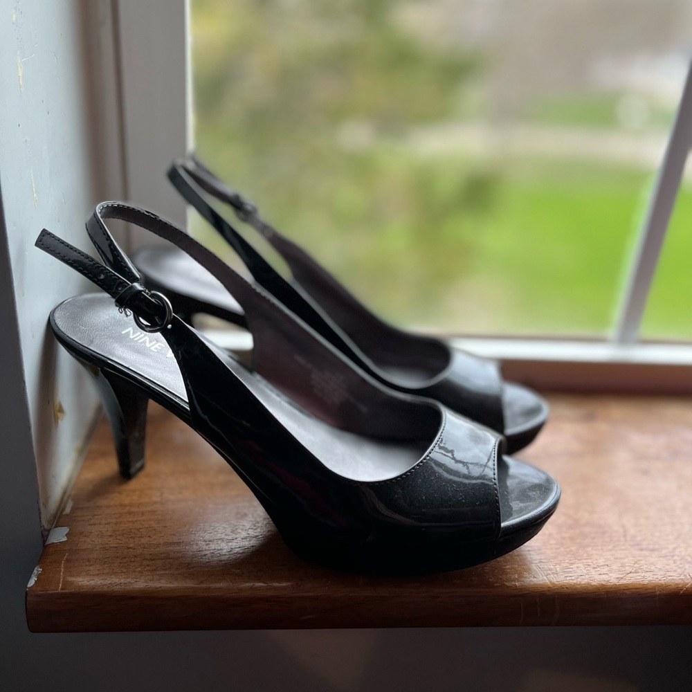 Nine West open toe heels
